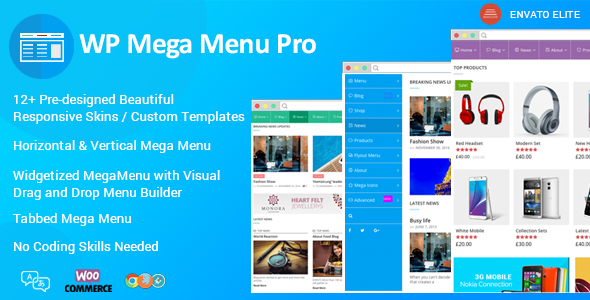 WP Mega Menu Pro - Responsive Mega Menu Plugin for WordPress - CodeCanyon Item for Sale