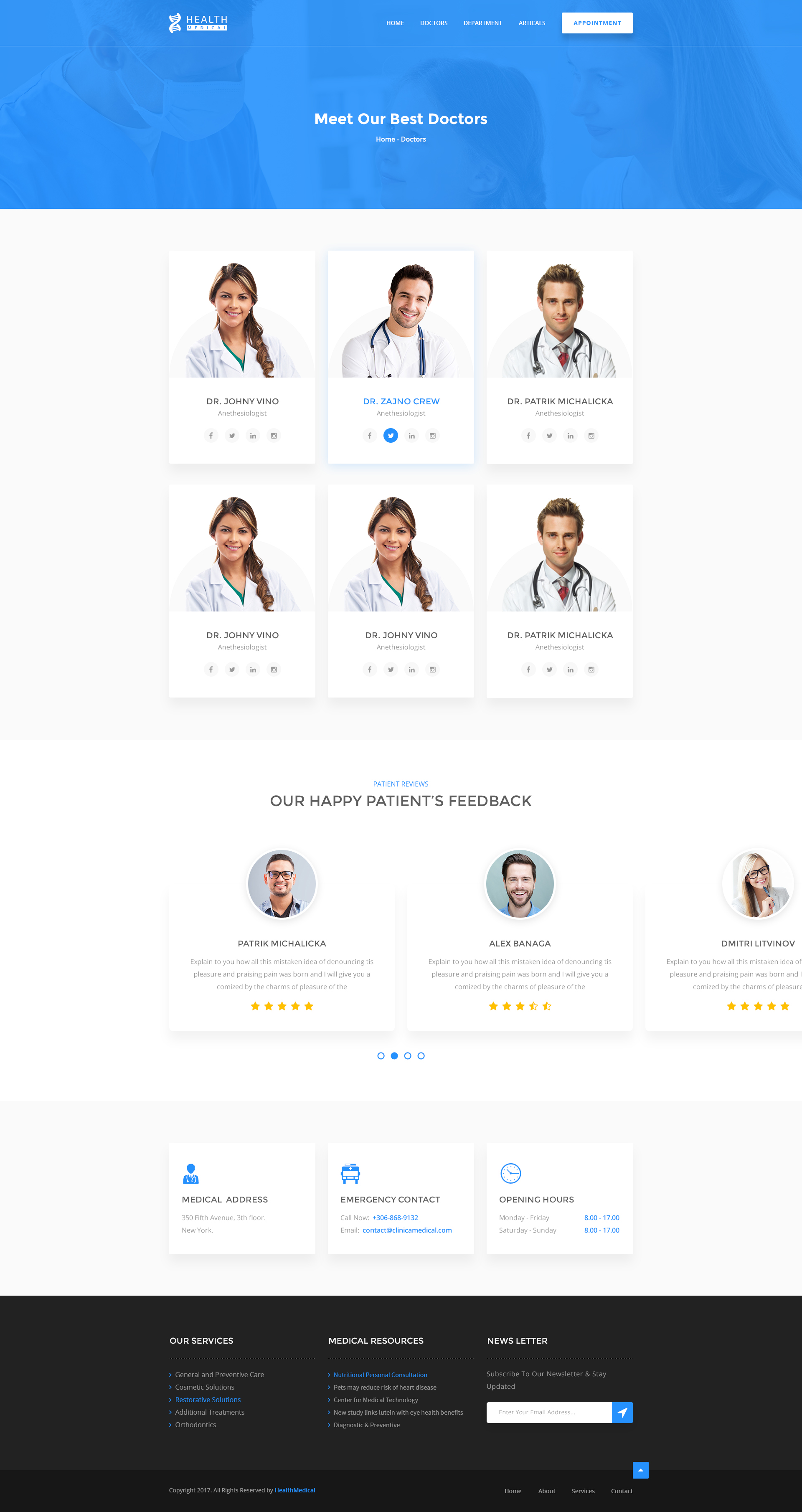 Health Care - Medical & Doctor HTML5 Template By Arpondass | ThemeForest