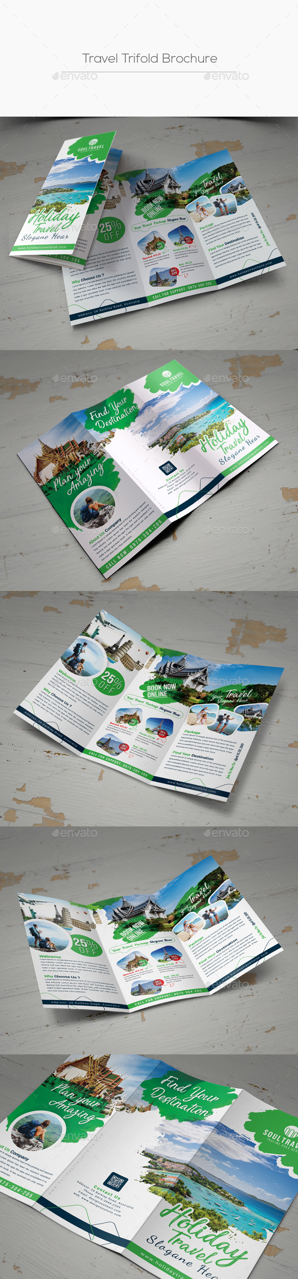 Travel Trifold Brochure - Corporate Brochures