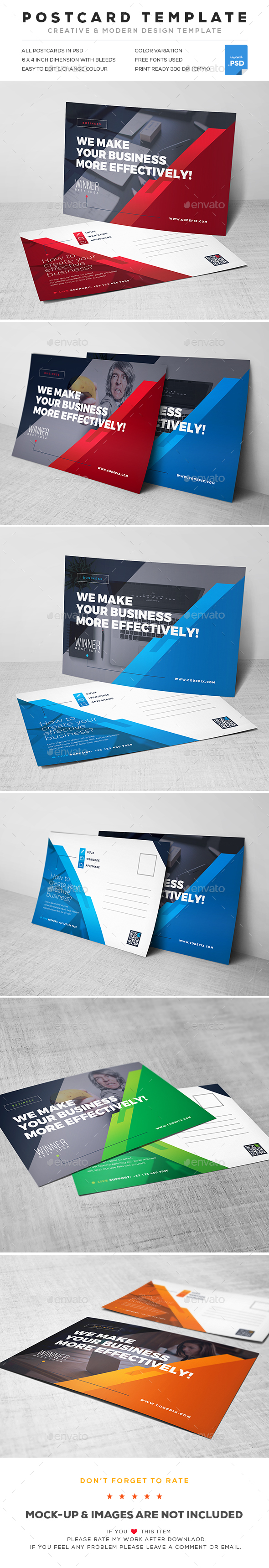 Postcard - Cards & Invites Print Templates