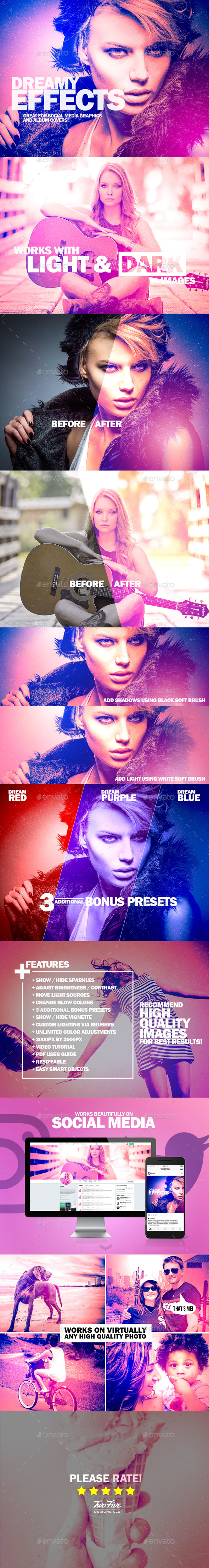 Dreamy Photo Effects - Artistic Photo Templates