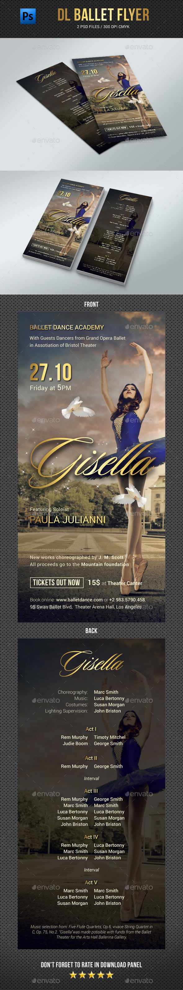 DL Ballet Flyer - Events Flyers
