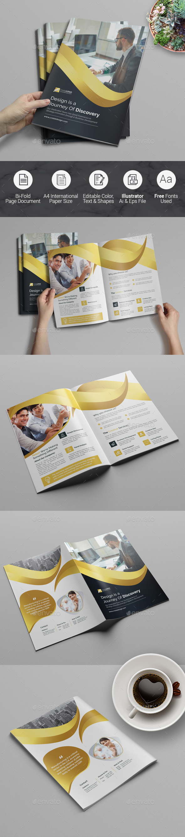 Corporate Bi fold Brochure - Corporate Brochures