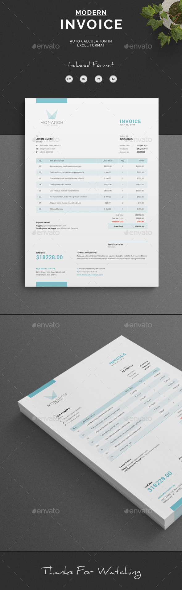 Invoice - Proposals & Invoices Stationery