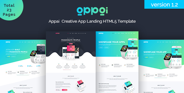 APPAI App Landing Page - Technology Site Templates