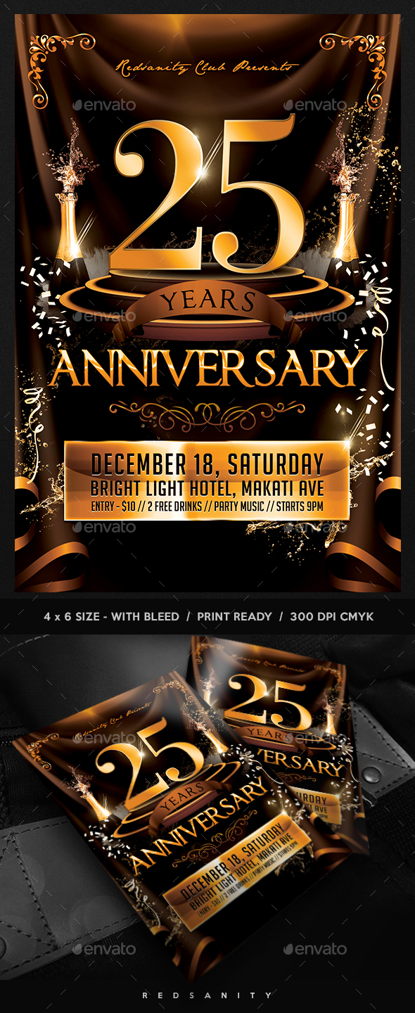 Anniversary Event Flyer - Miscellaneous Events
