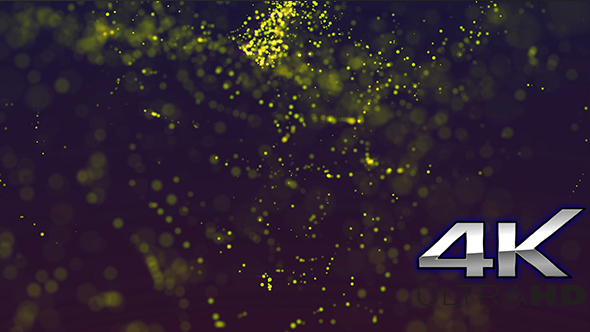 Gold Bokehs and Particles Loop Background by Evolution_Studio | VideoHive