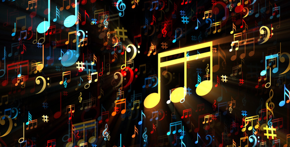 Color Musical Notes, Motion Graphics | VideoHive