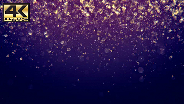 Abstract Blue and Purple Digital Bokeh Background 4K