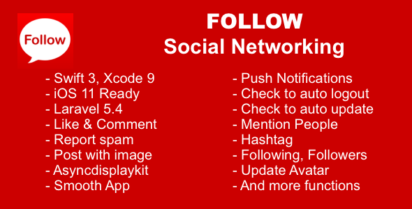 CodeCanyon Follow Social Networking Swift 3 and Laravel 5 20542839 CodeCanyon Follow Social Networking Swift 3 and Laravel 5 20542839