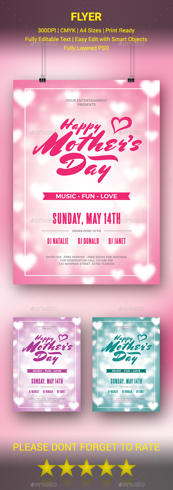GraphicRiver Mother's Day Flyer 20542924 GraphicRiver Mother's Day Flyer 20542924