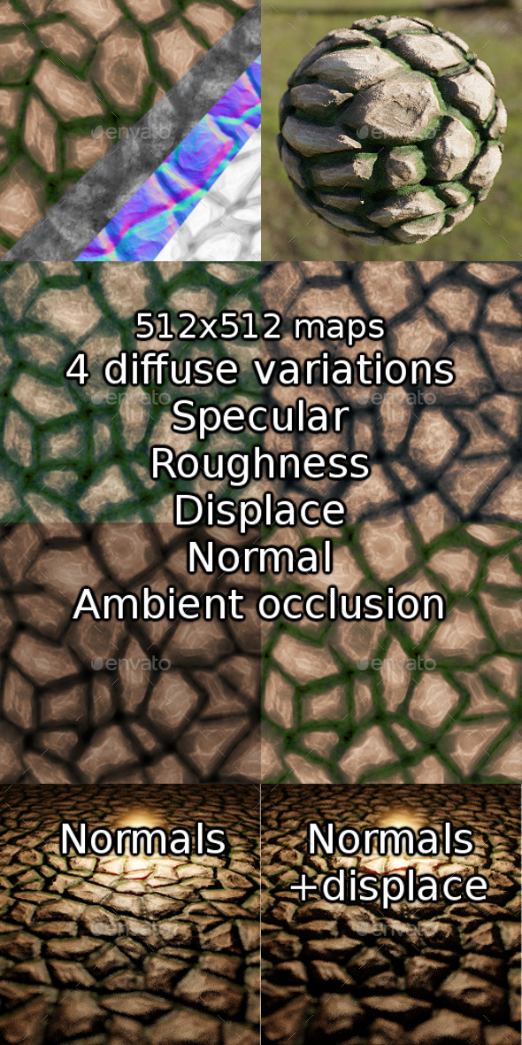 Rock texture - 3DOcean Item for Sale