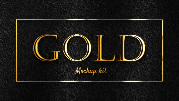 Gold Glossy Logo & Titles Kit by NeuronFX | VideoHive