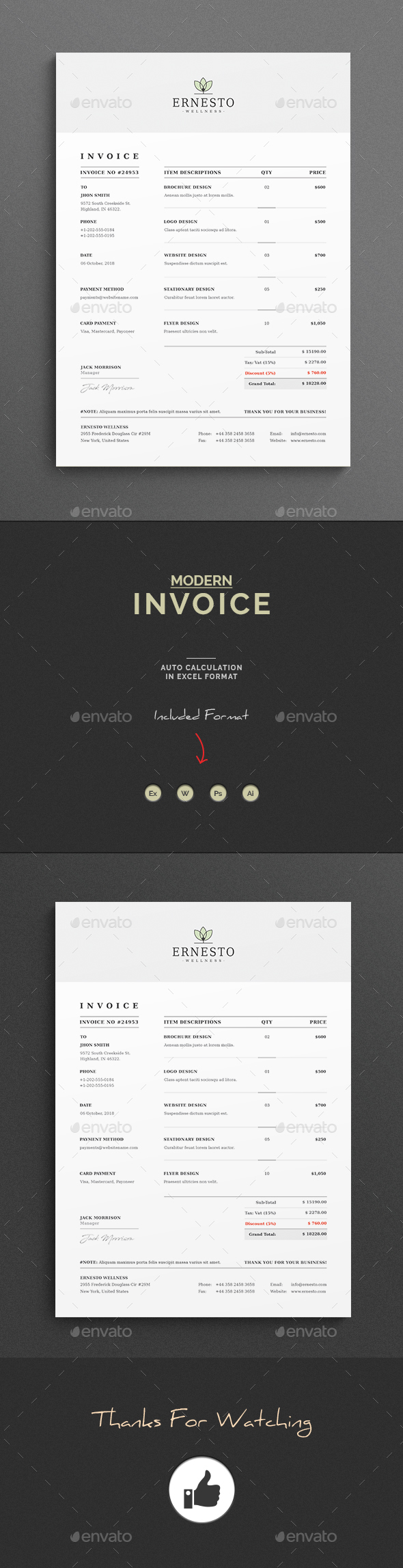 Invoice - Proposals & Invoices Stationery