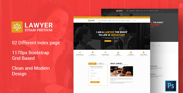 Lawyer PSD Template