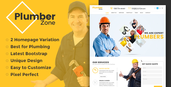 Plumber Zone - ThemeForest 15187518