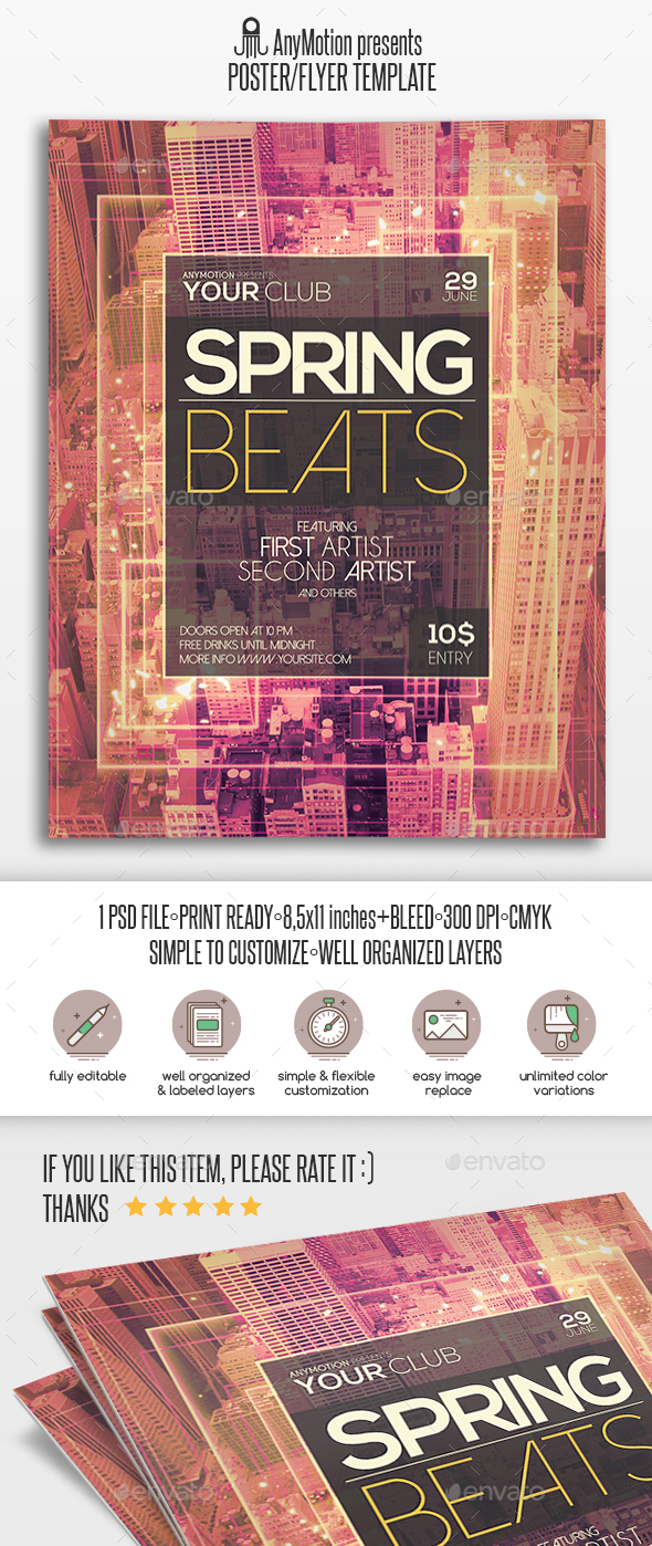 Spring Beats Flyer