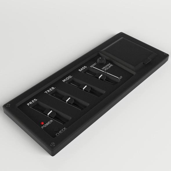 3DOcean Guitar Equalizer control panel 20544898 3DOcean Guitar Equalizer control panel 20544898