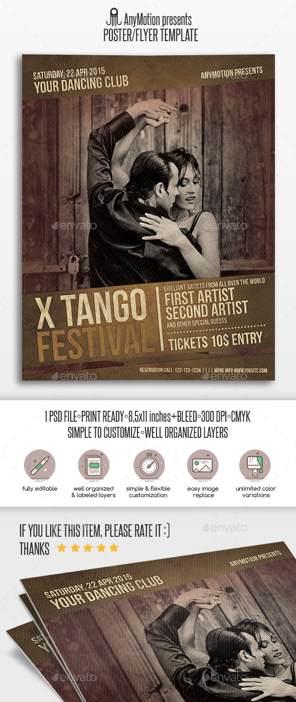 Dance Event Flyer | Poster - Clubs & Parties Events