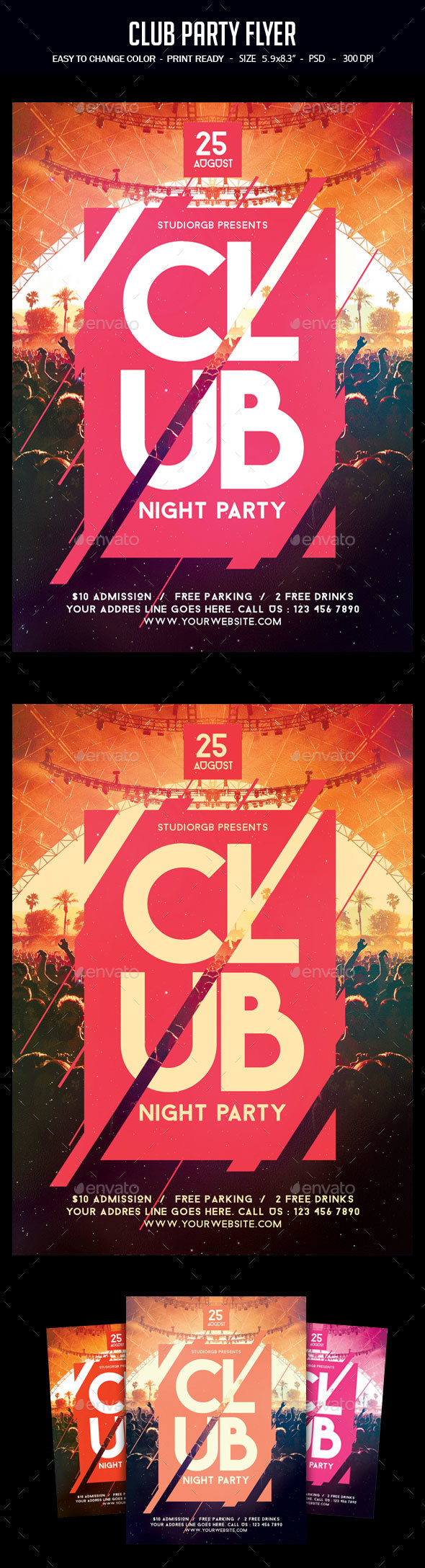 Club Party Flyer - Clubs & Parties Events