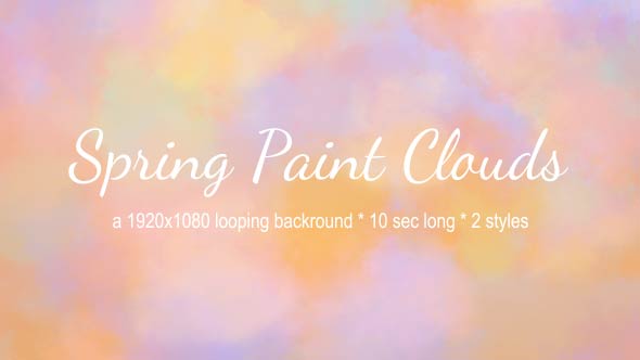 Spring Paint Clouds