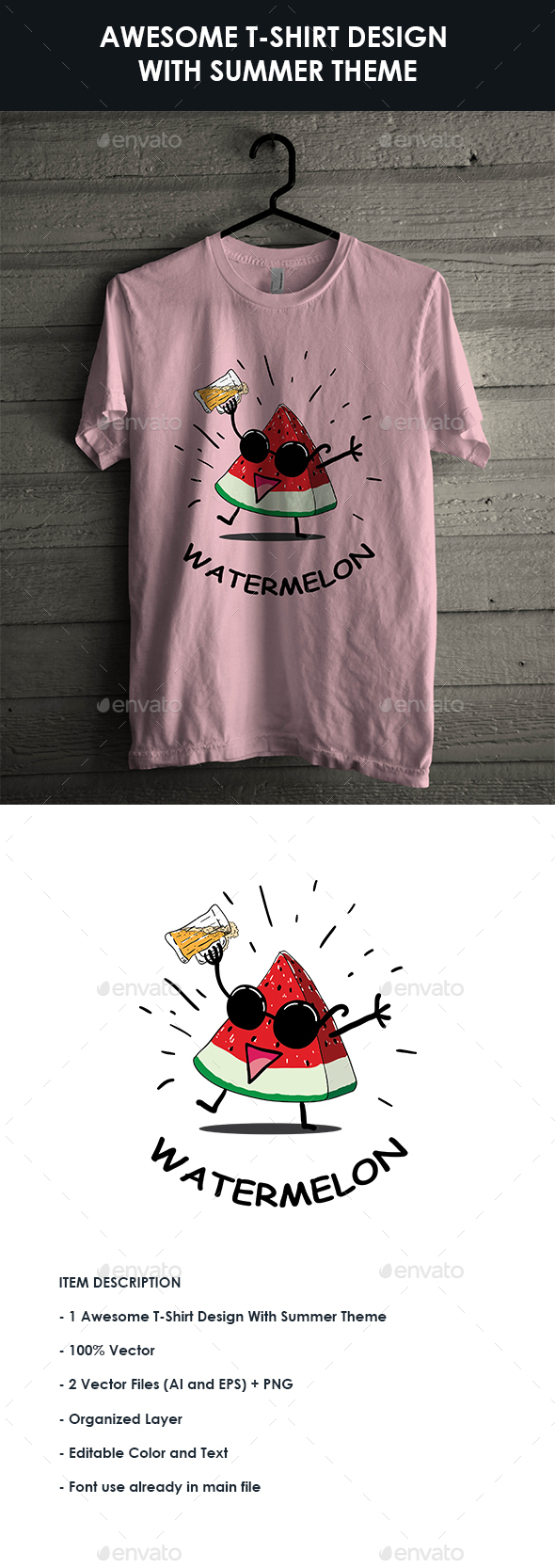 T-Shirt with Summer Theme No. 2