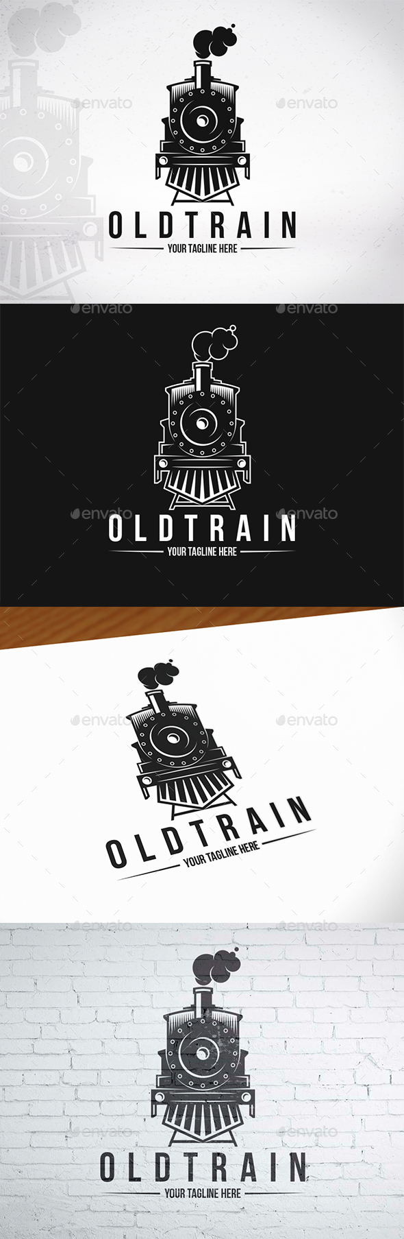 Old Train Logo Template - Objects Logo Templates