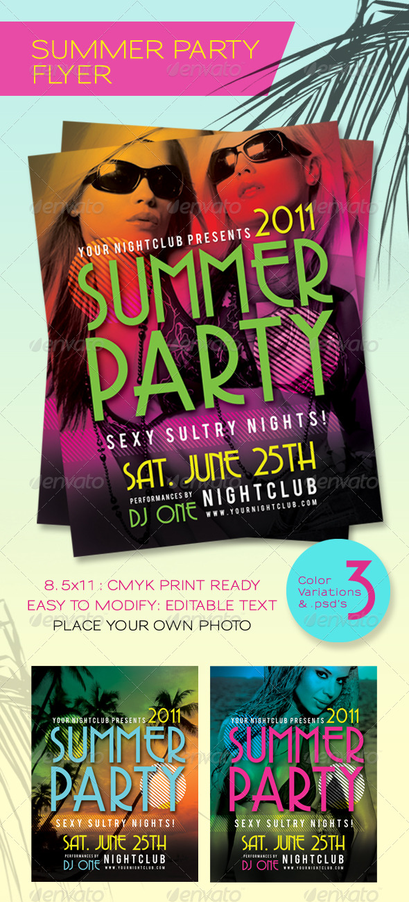 Summer Party Flyer - Clubs & Parties Events