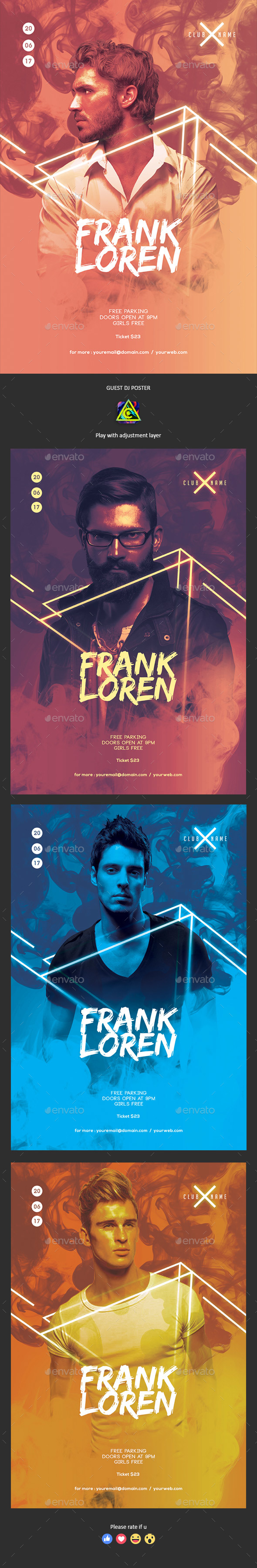 Guest DJ Poster / Flyer - Clubs & Parties Events