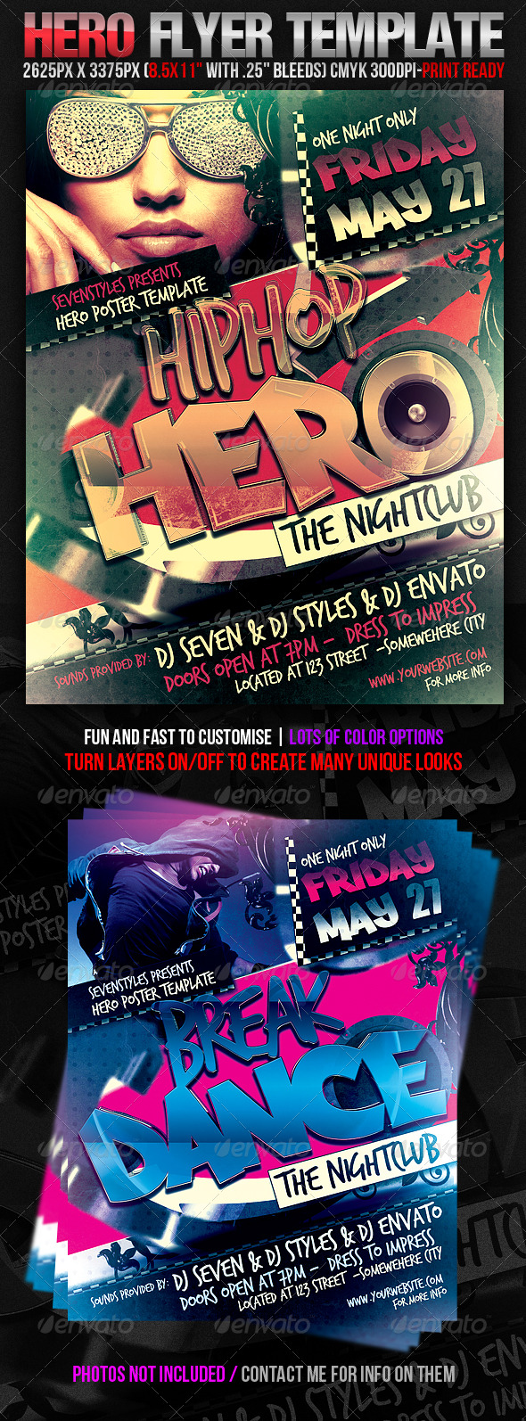 Hero Flyer Template - Clubs & Parties Events