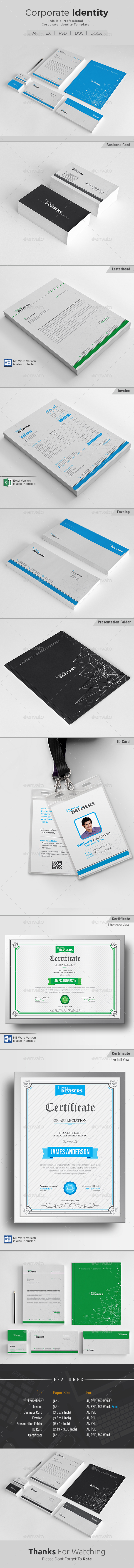 Corporate Identity - Stationery Print Templates