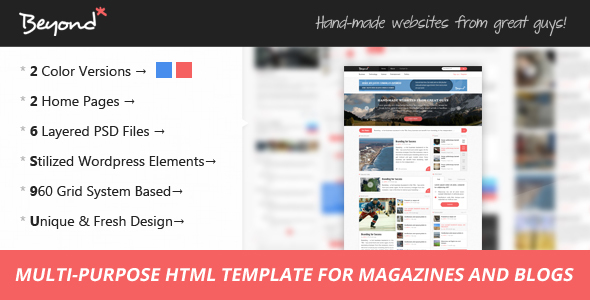 Beyond - Multi-purpose HTML Template