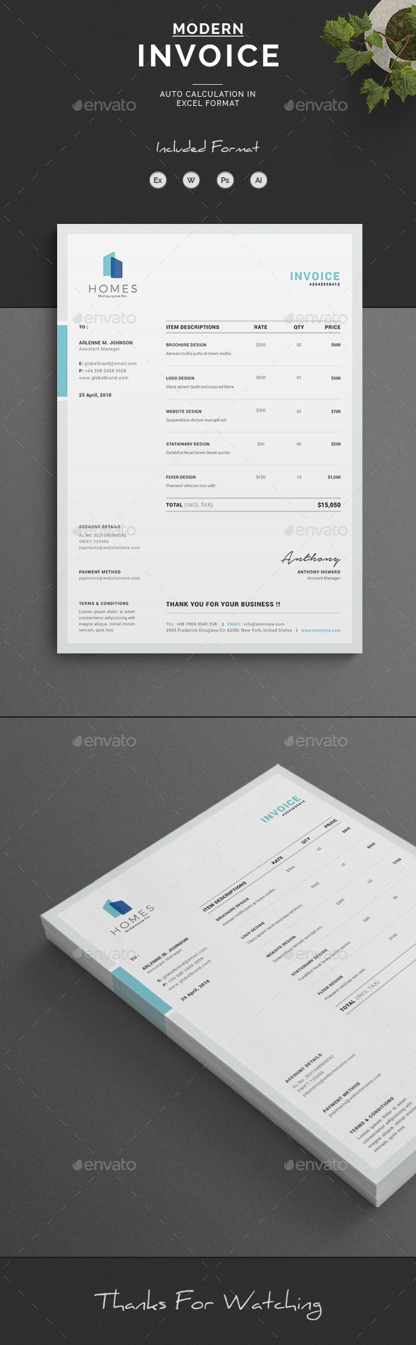 Invoice - Proposals & Invoices Stationery