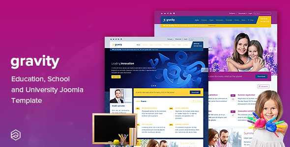 Gravity - Education, School and University Joomla Template - Corporate Joomla
