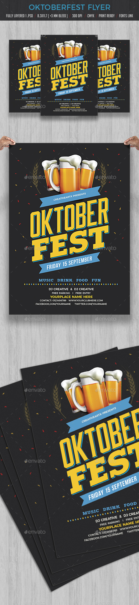 Oktoberfest Flyer - Events Flyers