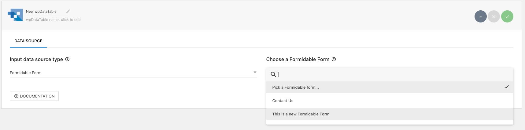 Formidable Forms integration for wpDataTables