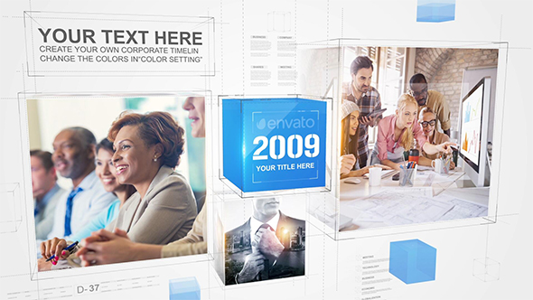 Corporate Cube Timeline - VideoHive 20549481