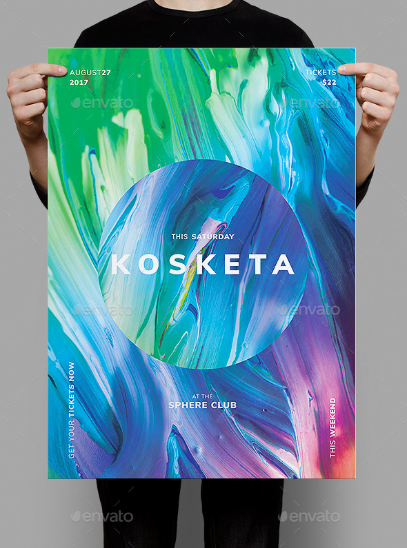 Kosketa Flyer / Poster Template - Clubs & Parties Events