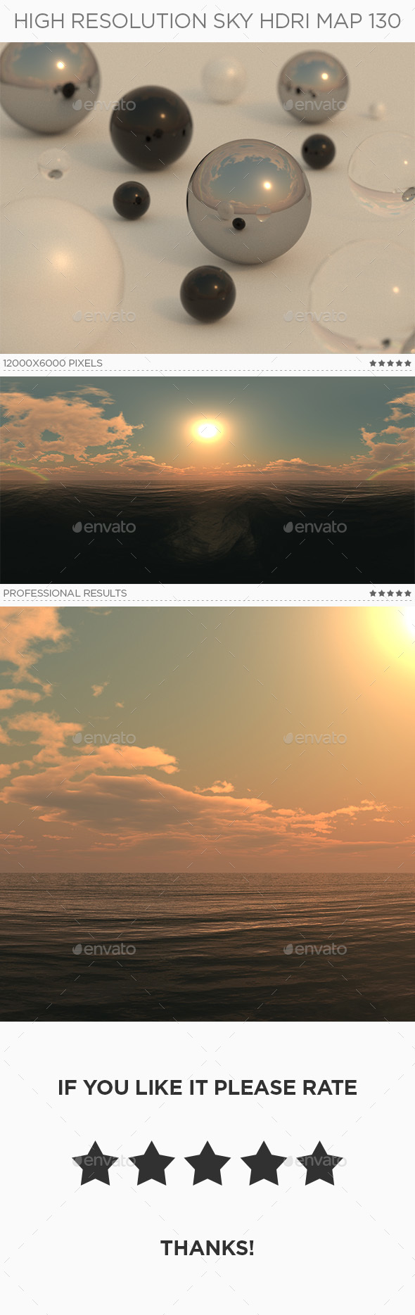 High Resolution Sky HDRi Map 130 - 3DOcean Item for Sale