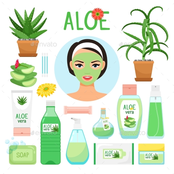Aloe Vera Cosmetic Products - Man-made Objects Objects