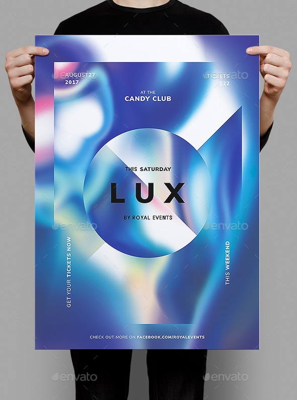 Lux Flyer / Poster Template - Clubs & Parties Events