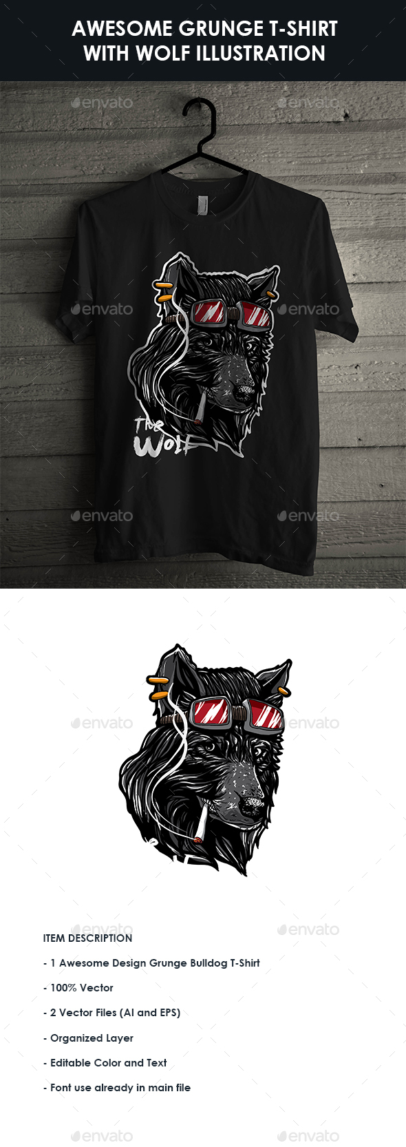 GraphicRiver Awesome Design Grunge Animal Themed T-shirt No 4 20551127