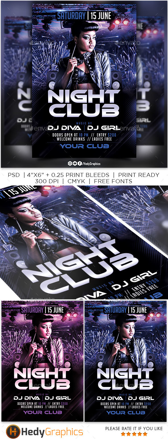 Night Club - Flyer - Clubs & Parties Events