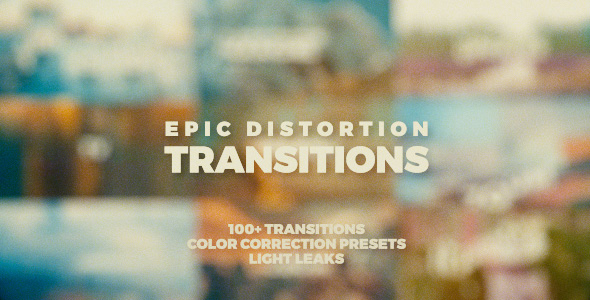 Distortion Transitions - VideoHive 20553807