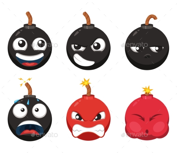 Cartoon Character of Bomb - Miscellaneous Vectors