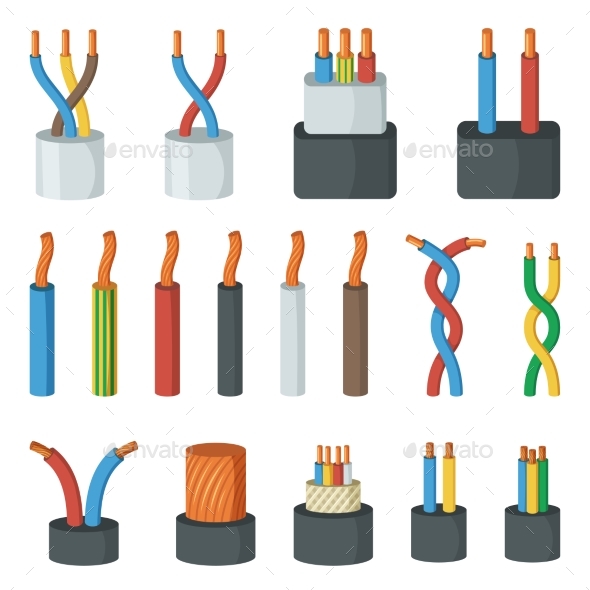 Electrical Cable Wires Different Amperage - Man-made Objects Objects