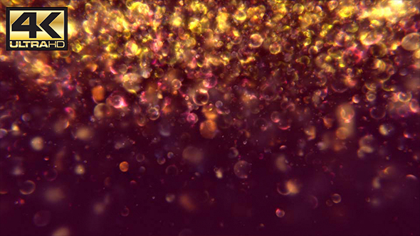 Abstract Red Digital Bokeh Background 4K