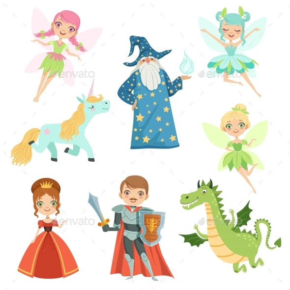 Fairytale Characters Set in Different Costumes - Miscellaneous Characters