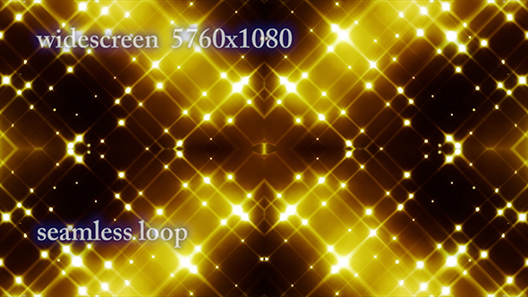 Widescreen Gold Glowing Pattern