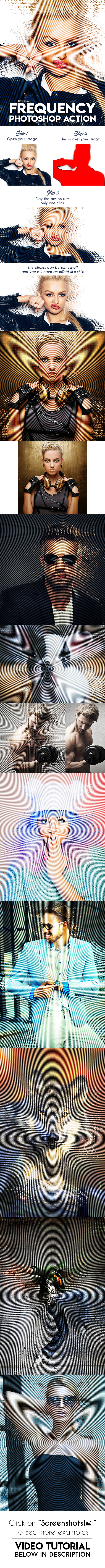 Frequency Photoshop Action - Photo Effects Actions